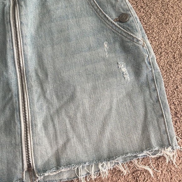 Lovers + Friends Jackson Denim Overall Dress in Edgewater Light Wash - Picture 7 of 12